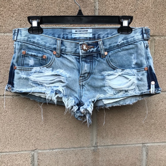 One Teaspoon Trash Whores Denim Shorts 
